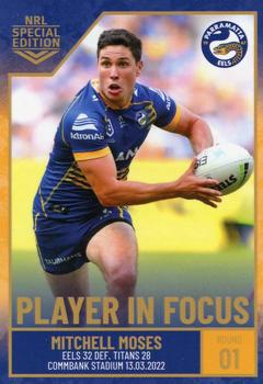 2022 NRL Player In Focus #IF01 Mitchell Moses Front